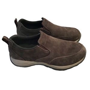 LL BEAN Women’s Slip-On Soft Moc Shoes (Size 8) Brown